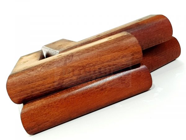 4x Solid Wood Furniture Sofa Chair Settee Legs Mahogany Replacement Feet 40mm - Image 4