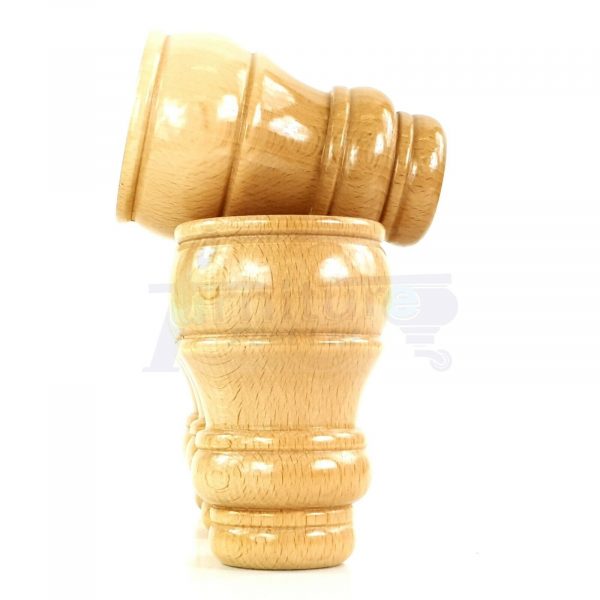 4x TURNED WOOD FURNITURE CHAIR LEGS 125mm High SOFA REPLACEMENT FEET (Pre-Drill) - Image 5