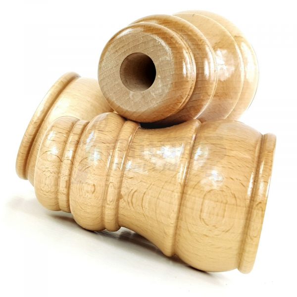 4x TURNED WOOD FURNITURE CHAIR LEGS 125mm High SOFA REPLACEMENT FEET (Pre-Drill) - Image 7