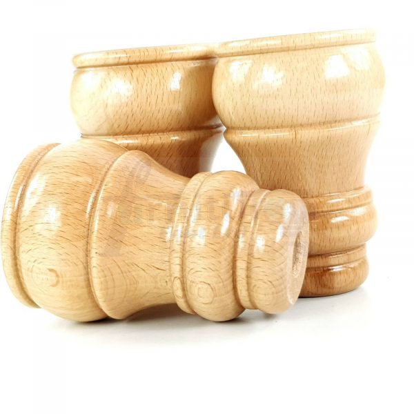 4x TURNED WOOD FURNITURE CHAIR LEGS 125mm High SOFA REPLACEMENT FEET (Pre-Drill) - Image 8