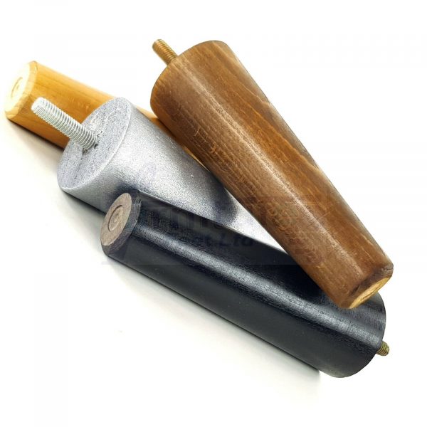 4x WOOD REPLACEMENT FURNITURE CHAIR LEGS M10(10mm) SOFA - SETTEE FEET 135mm HIGH - Image 11