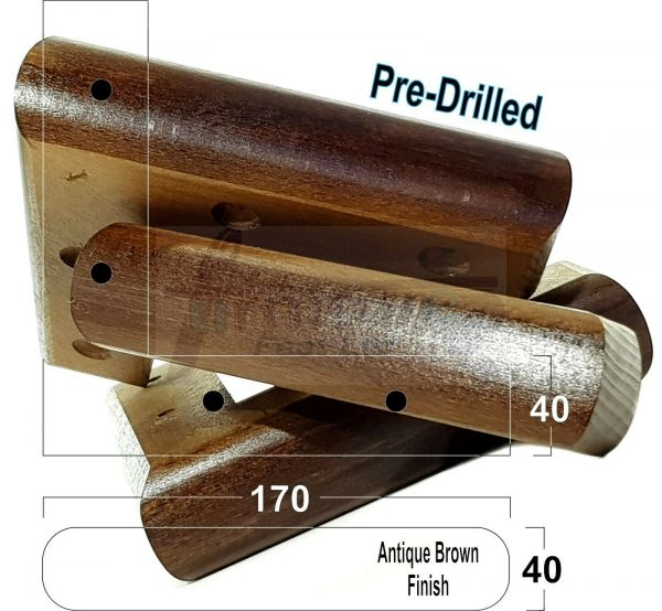 4x Corner Settee Legs 40mm High Chair Furniture Replacement Feet (Pre-Drilled) - Image 13