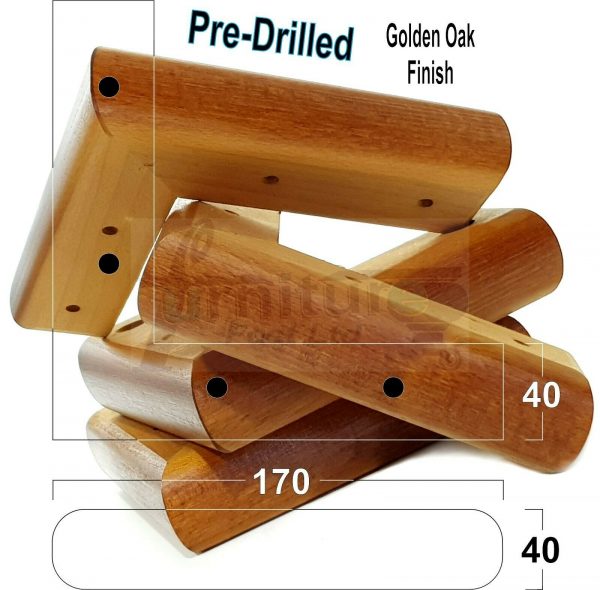 4x Corner Settee Legs 40mm High Chair Furniture Replacement Feet (Pre-Drilled) - Image 21