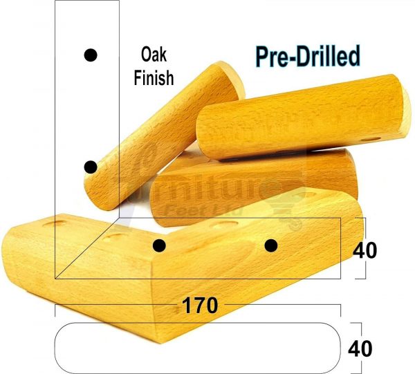 4x Corner Settee Legs 40mm High Chair Furniture Replacement Feet (Pre-Drilled) - Image 29