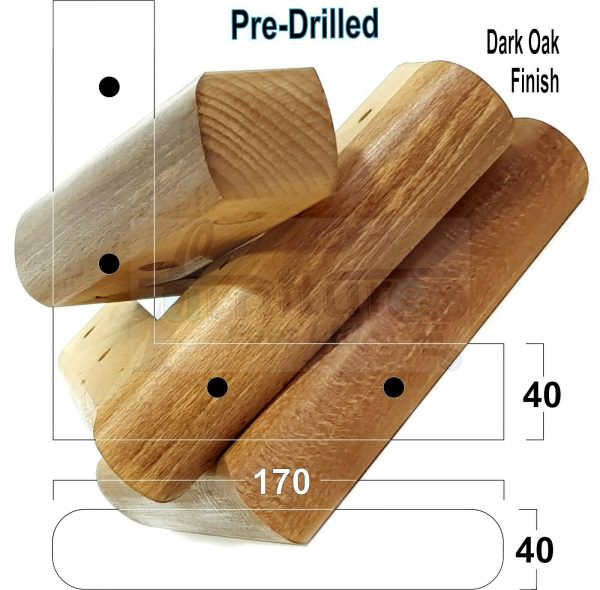 4x Corner Settee Legs 40mm High Chair Furniture Replacement Feet (Pre-Drilled) - Image 19