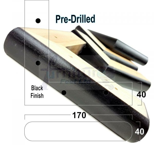 4x Corner Settee Legs 40mm High Chair Furniture Replacement Feet (Pre-Drilled) - Image 15