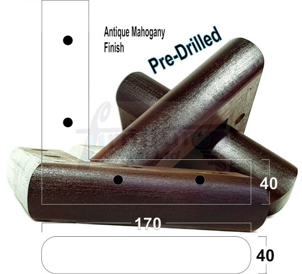 4x Corner Settee Legs 40mm High Chair Furniture Replacement Feet (Pre-Drilled) - Image 26
