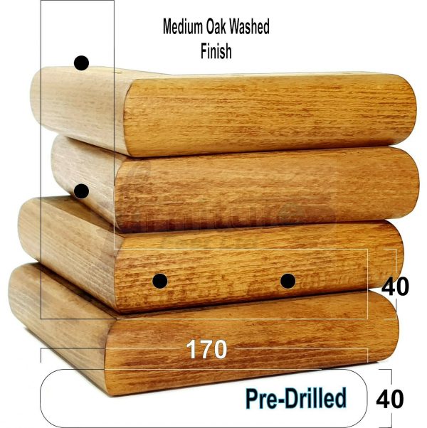 4x Corner Settee Legs 40mm High Chair Furniture Replacement Feet (Pre-Drilled) - Image 23