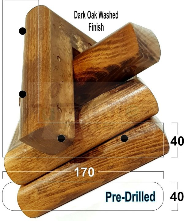 4x Corner Settee Legs 40mm High Chair Furniture Replacement Feet (Pre-Drilled) - Image 18