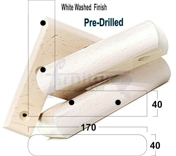 4x Corner Settee Legs 40mm High Chair Furniture Replacement Feet (Pre-Drilled) - Image 32