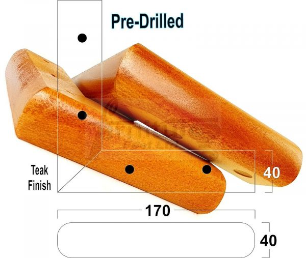 4x Corner Settee Legs 40mm High Chair Furniture Replacement Feet (Pre-Drilled) - Image 30