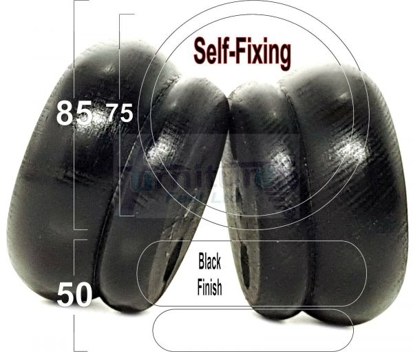 4x SOLID WOODEN FURNITURE LEGS CHAIR REPLACEMENT BUN FEET 50mm HIGH Self-Fixing - Image 16