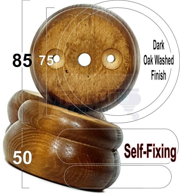 4x SOLID WOODEN FURNITURE LEGS CHAIR REPLACEMENT BUN FEET 50mm HIGH Self-Fixing - Image 19