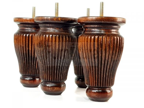 4 Replacement Legs Solid Wood Settee Furniture Feet 150mm High Sofa Chair Bed M8 - Image 5
