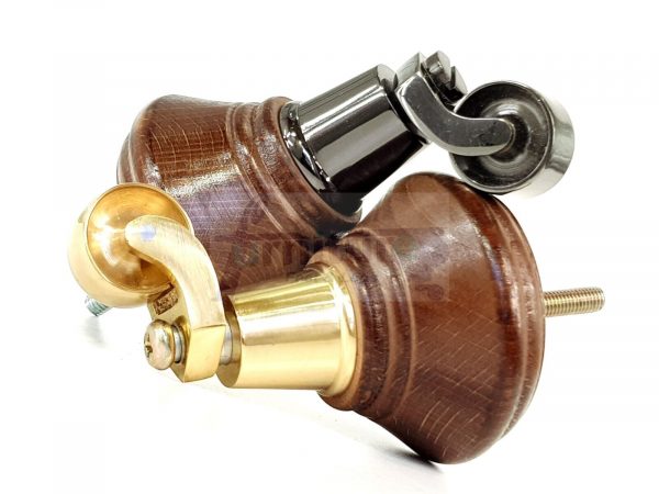 4 Wooden Furniture Sofa Legs M8(8mm) Replacment Chair Feet & Castors 120mm HIGH - Image 6