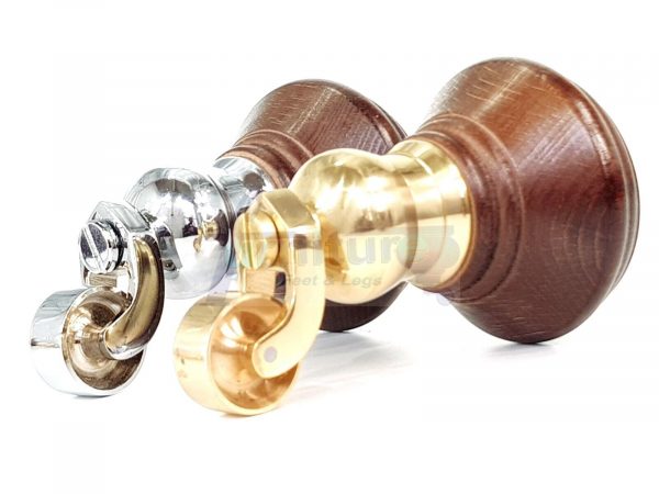 4 Wooden Furniture Sofa Legs M8(8mm) Replacment Chair Feet & Castors 120mm HIGH - Image 8