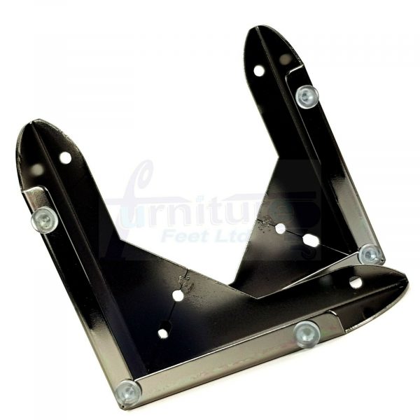 4x FURNITURE SOFA FEET METAL CORNER SETTEE - CHAIR LEGS 50mm HIGH (Pre-Drilled) - Image 8