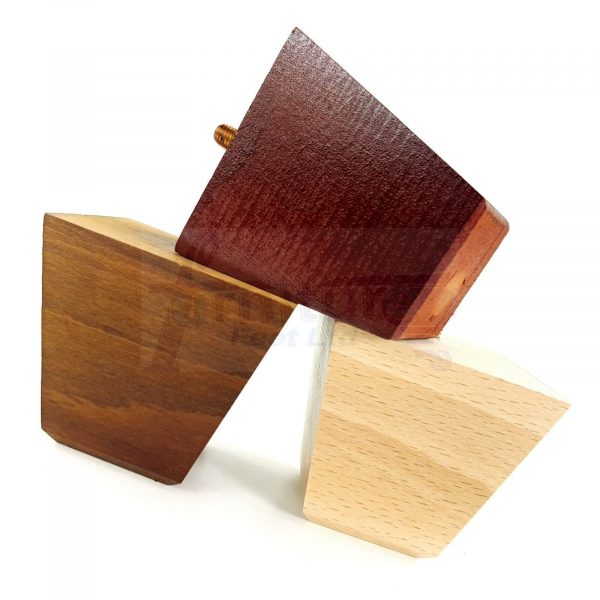 4x REPLACEMENT WOOD FURNITURE SOFA LEGS M10(10mm) CHAIR - SETTEE FEET 65mm HIGH - Image 4