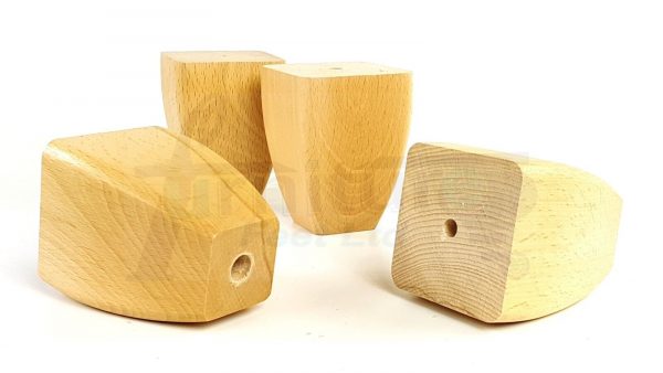 4x Replacement Wood Furniture Sofa Legs Chair Settee Feet 90mm High (Self-Fix) - Image 8