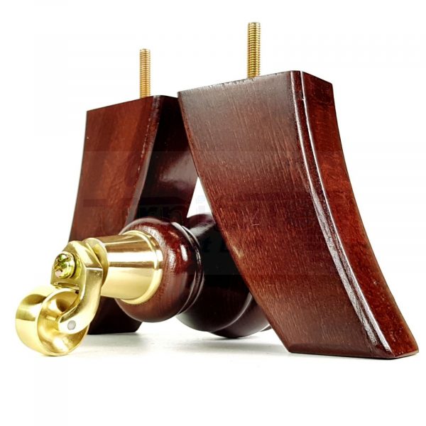 4x TURNED WOODEN SETTEE LEGS 160mm High CHAIR REPLACEMENT FURNITURE FEET M8(8mm) - Image 10