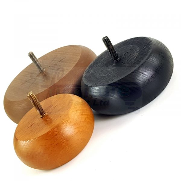 4x WOOD FURNITURE CHAIR LEGS M8(8mm) REPLACEMENT SOFA / SETTEE FEET 40mm HIGH - Image 10
