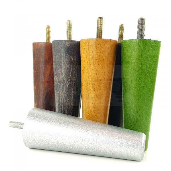 4x WOOD REPLACEMENT FURNITURE CHAIR LEGS M8(8mm) SOFA - SETTEE FEET 135mm HIGH - Image 8