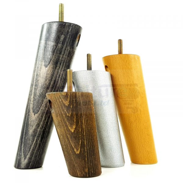 4x WOODEN ANGLED SOFA LEGS 160mm High CHAIR FURNITURE REPLACEMENT FEET M8(8mm) - Image 11