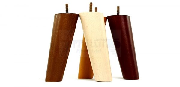 4x WOODEN ANGLED SOFA LEGS 160mm High CHAIR FURNITURE REPLACEMENT FEET M8(8mm) - Image 6
