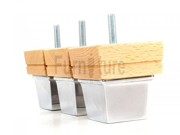4x Wood Furniture Sofa Leg M8 Replacement Chair, Settee Feet & Slipper Cup 75mm - Image 12
