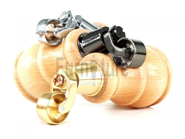 4x Wooden Furniture Sofa Legs M8 Castor Replacment Chair Settee Feet 160mm High - Image 5