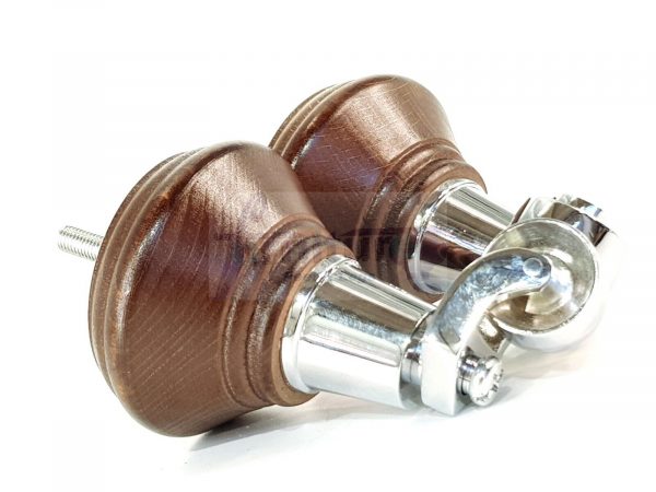 4 Wooden Furniture Sofa Legs M8(8mm) Replacment Chair Feet & Castors 120mm HIGH - Image 15