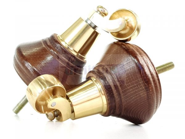4 Wooden Furniture Sofa Legs M8(8mm) Replacment Chair Feet & Castors 120mm HIGH - Image 14