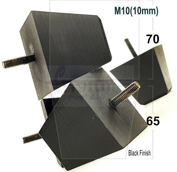 4x REPLACEMENT WOOD FURNITURE SOFA LEGS M10(10mm) CHAIR - SETTEE FEET 65mm HIGH - Image 15