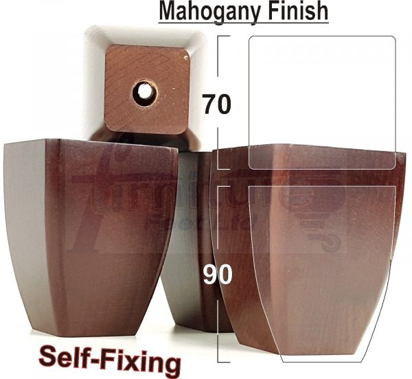4x Replacement Wood Furniture Sofa Legs Chair Settee Feet 90mm High (Self-Fix) - Image 17