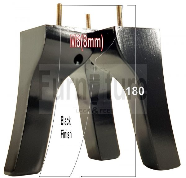 4x Solid Wood Furniture Feet Settee Legs 180mm - 225mm High Sofa Chair Bed M8 - Image 12