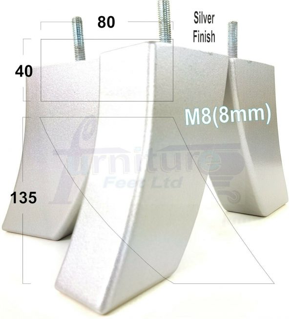 4x TAPERED WOODEN SOFA LEGS 135mm High CHAIR REPLACEMENT FURNITURE FEET M8(8mm) - Image 27