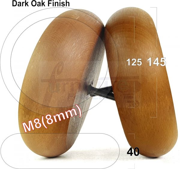 4x WOOD FURNITURE CHAIR LEGS M8(8mm) REPLACEMENT SOFA / SETTEE FEET 40mm HIGH - Image 52