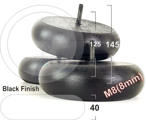 4x WOOD FURNITURE CHAIR LEGS M8(8mm) REPLACEMENT SOFA / SETTEE FEET 40mm HIGH - Image 50