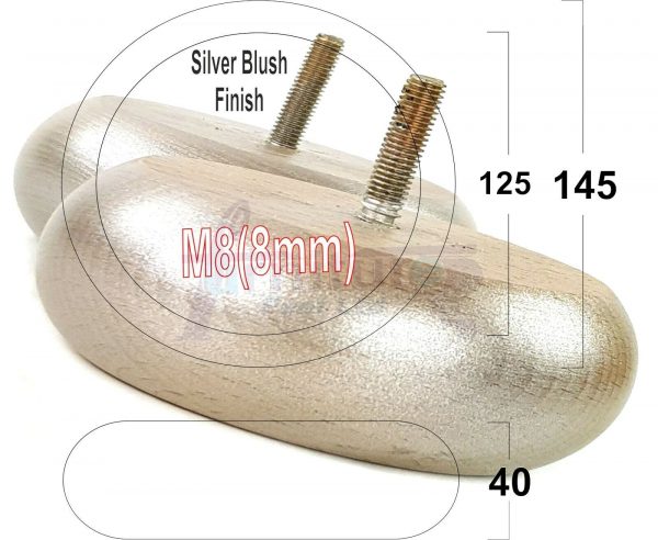 4x WOOD FURNITURE CHAIR LEGS M8(8mm) REPLACEMENT SOFA / SETTEE FEET 40mm HIGH - Image 67