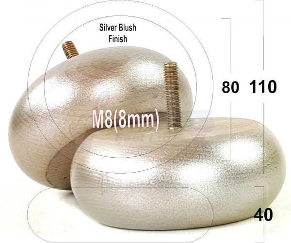 4x WOOD FURNITURE CHAIR LEGS M8(8mm) REPLACEMENT SOFA / SETTEE FEET 40mm HIGH - Image 66