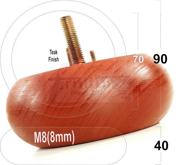 4x WOOD FURNITURE CHAIR LEGS M8(8mm) REPLACEMENT SOFA / SETTEE FEET 40mm HIGH - Image 30