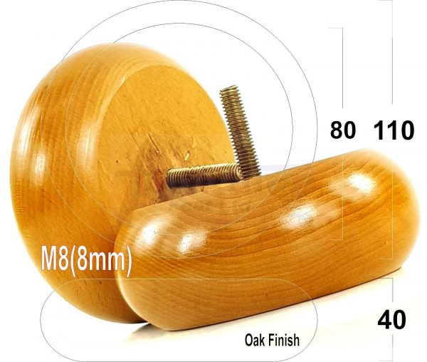 4x WOOD FURNITURE CHAIR LEGS M8(8mm) REPLACEMENT SOFA / SETTEE FEET 40mm HIGH - Image 42