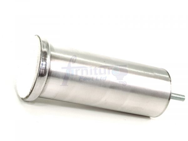 4 Metal Furniture Legs  Replacement Sofa Chair Feet 155mm High M8 Brushed Chrome - Image 6