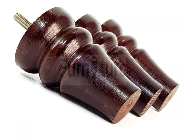 4 Replacement Legs Solid Wood Settee Furniture Feet 100mm High Sofa Chair Bed M8 - Image 4