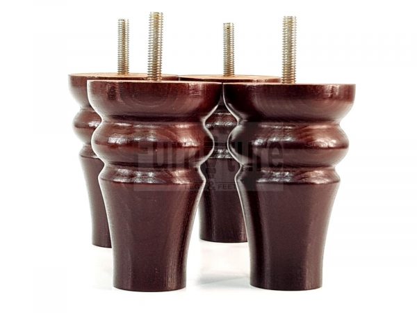 4 Replacement Legs Solid Wood Settee Furniture Feet 100mm High Sofa Chair Bed M8 - Image 7