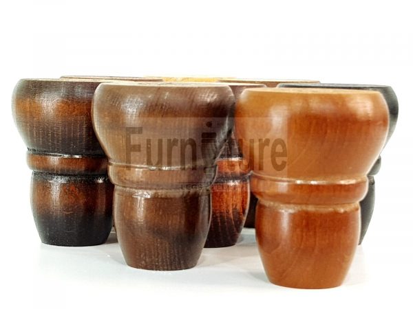 4 Replacement Turned Furniture Sofa Legs Chair Settee Self-Fixing Feet 82mm High - Image 6