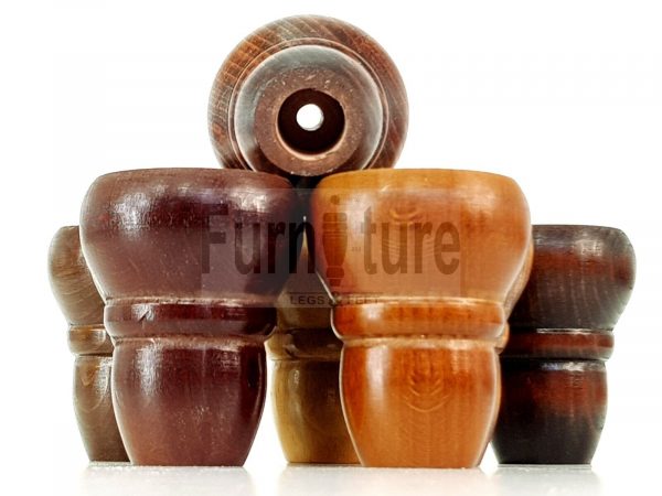 4 Replacement Turned Furniture Sofa Legs Chair Settee Self-Fixing Feet 82mm High - Image 8