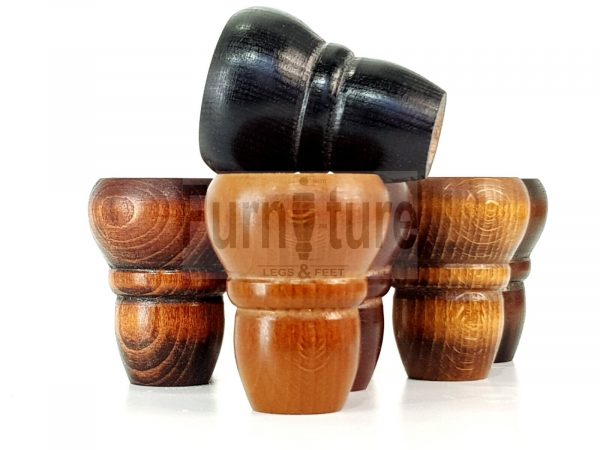 4 Replacement Turned Furniture Sofa Legs Chair Settee Self-Fixing Feet 82mm High - Image 9