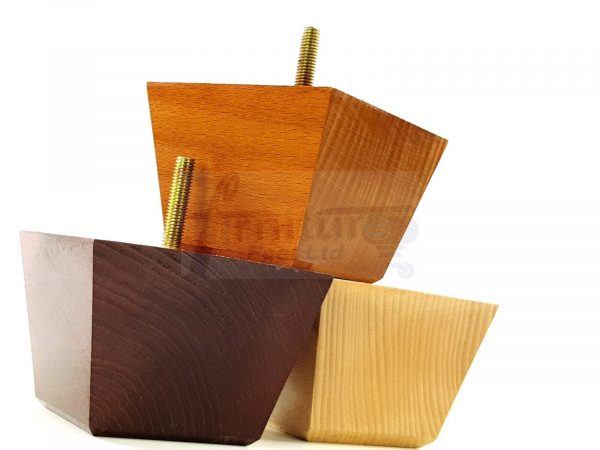 4 Square Wood Sofa Legs 60mm High Replacement Furniture Feet Chairs Cabinets M8 - Image 4