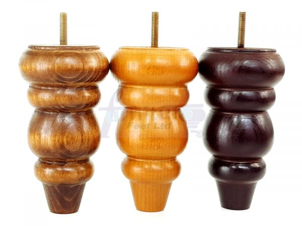 4 Turned Wood Sofa Legs 150mm High Replacement Furniture Feet Chairs Cabinets M8 - Image 6